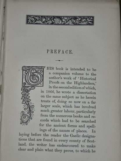 Gaelic Topography of Scotland James Robertson 1869 Sir Stirling Maxwell Letter6