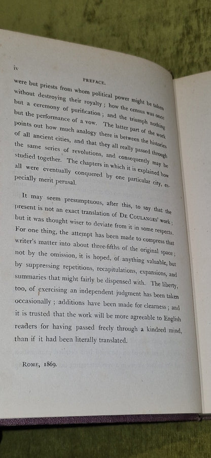 Aryan Civilization: Religious origin Progess (1871) Childe Barker, De Coulanges6