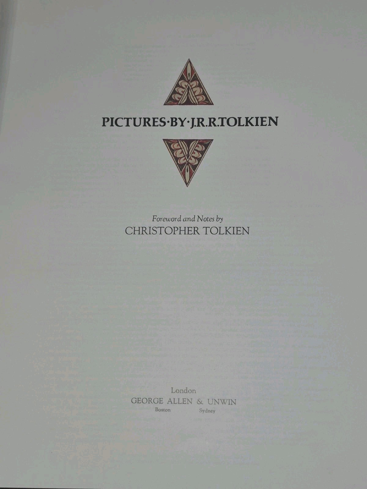 Pictures by J R R Tolkien 1971 First Edition George Allen & Unwin3
