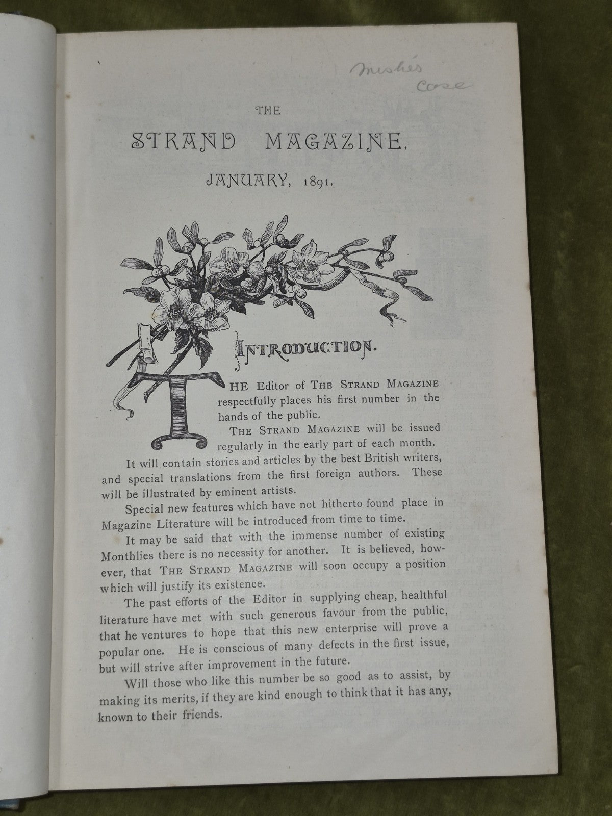 Strand Magazine 1891 Conan Doyle Jan June Vol 1 First Volume5