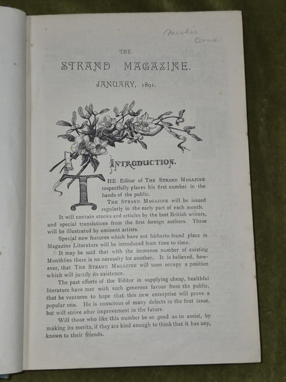 Strand Magazine 1891 Conan Doyle Jan June Vol 1 First Volume5