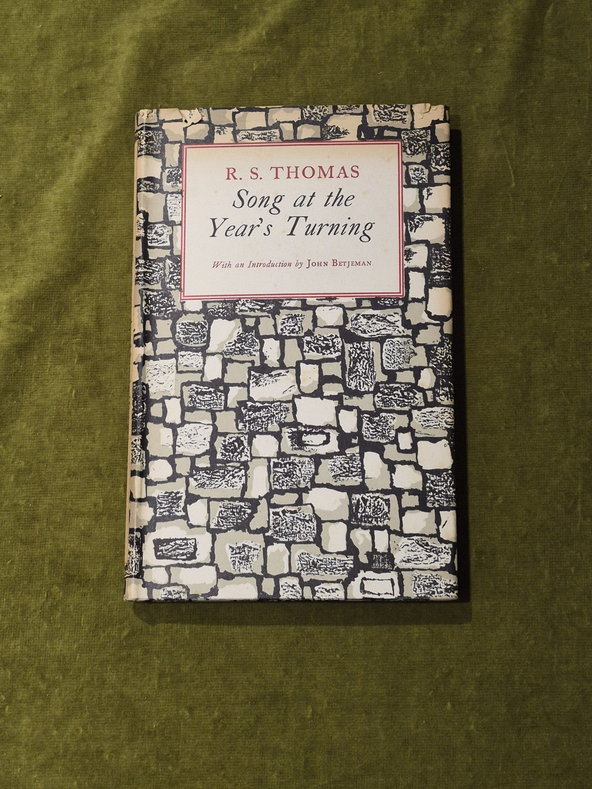 Song At The Years Turning - R. S. Thomas , Rupert Hart-Davis 1955 1st HB DJ0