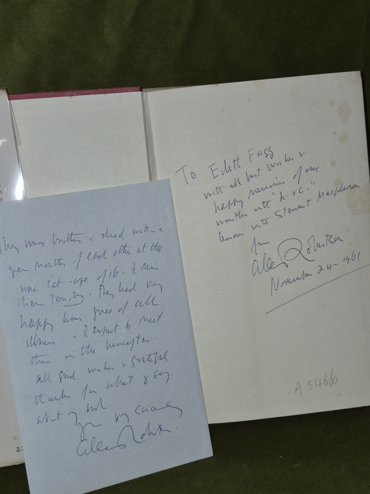 More Than Music (1961 First) Alec Robertson - SIGNED with Letter from Author4