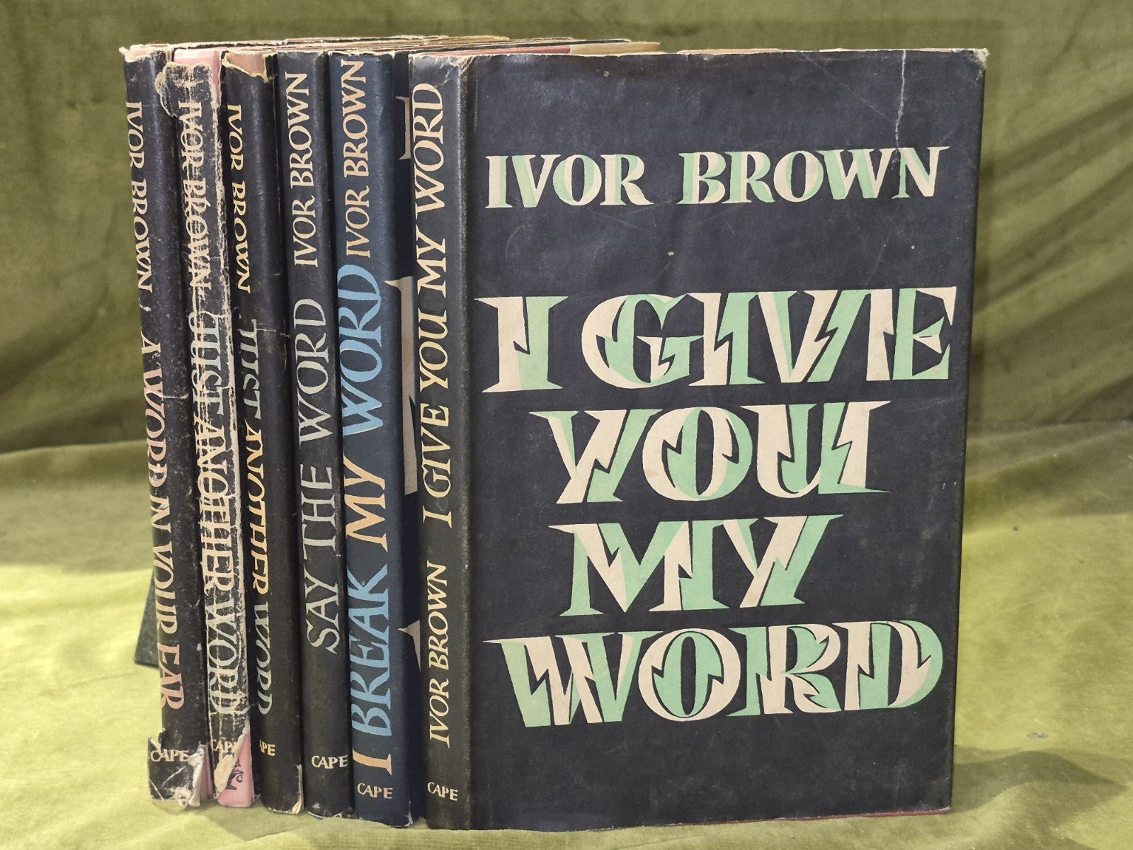 Ivor Brown A Word in Your Ear First and Early Editions Job Lot Various0
