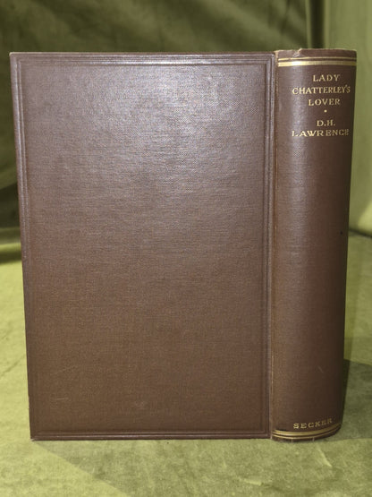 Lady Chatterley's Lover 1932 Second Printing British Authorized British Edition2