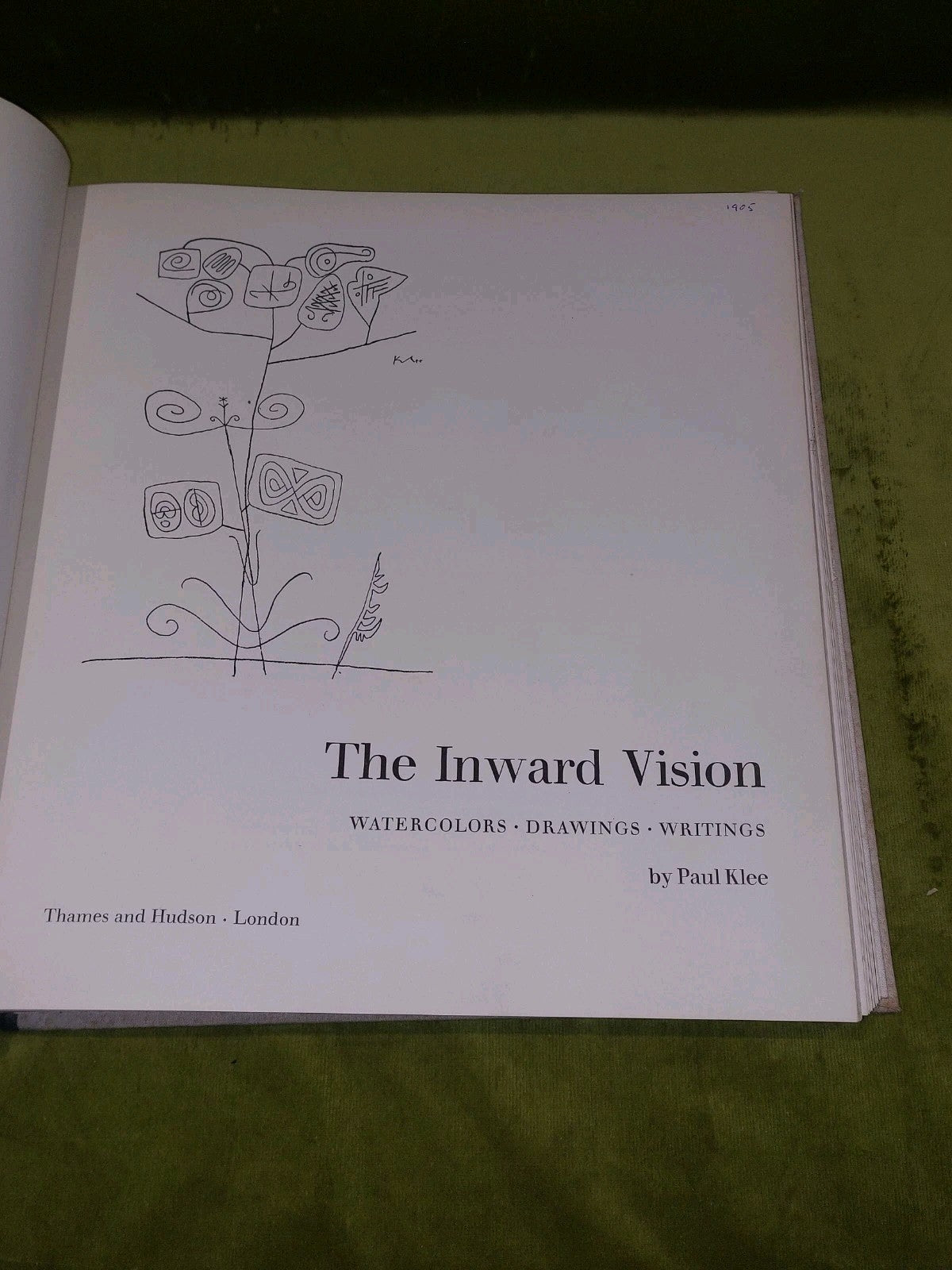 Paul Klee The Inward Vision Watercolors Drawings Writings (1958) Thames & Hudson2