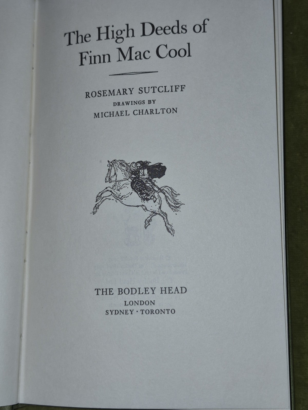 The High Deeds Of Finn Mac Cool, Rosemary Sutcliff, The Bodley He4
