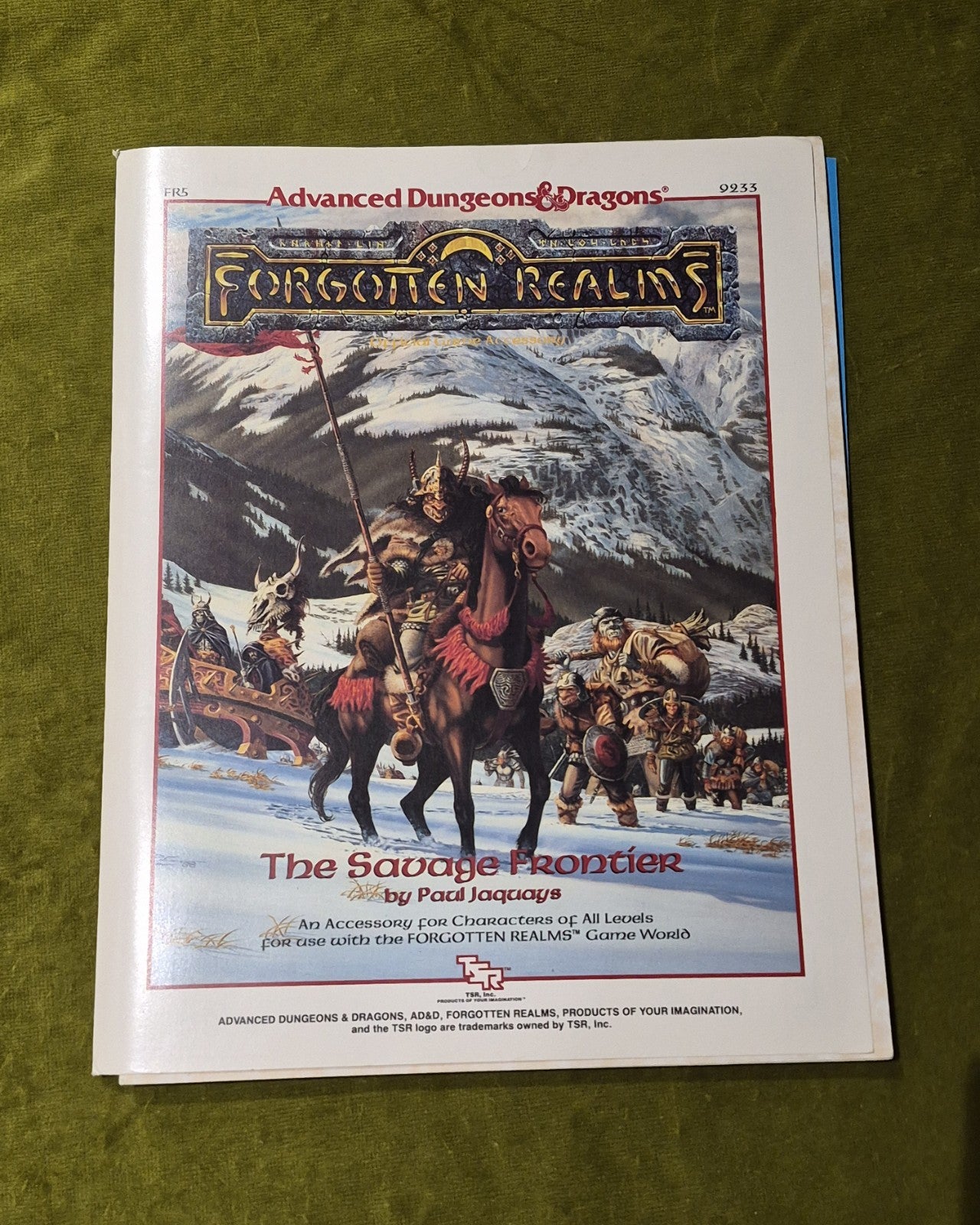 FR5 The Savage Frontier Forgotten Realms Advanced Dungeons Dragons AD&D0