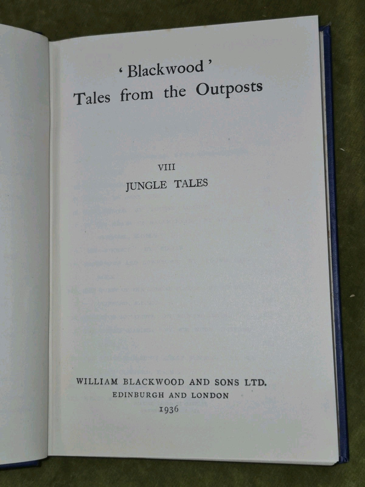 'Blackwood' Tales From The Outposts 11 Volumes Set 19336