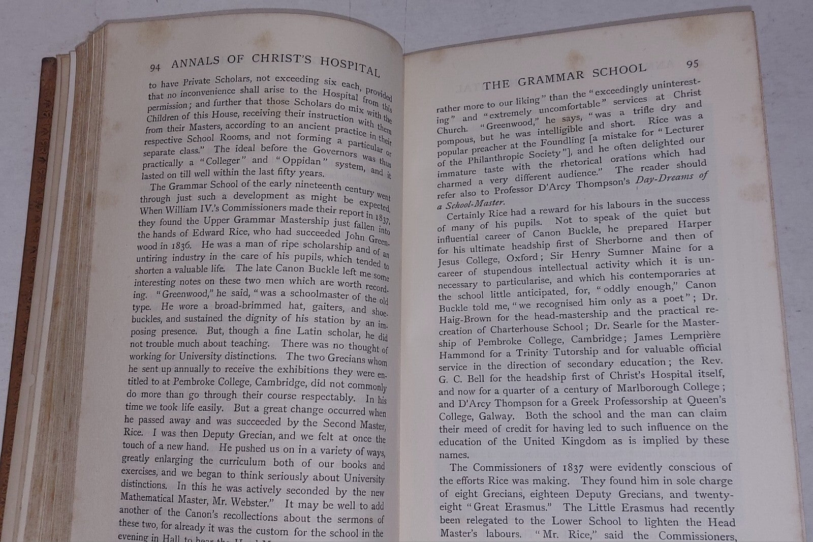 Annals Of Christ's Hospital (1901) [Methuen & Co] 1st Edition Hb Book5