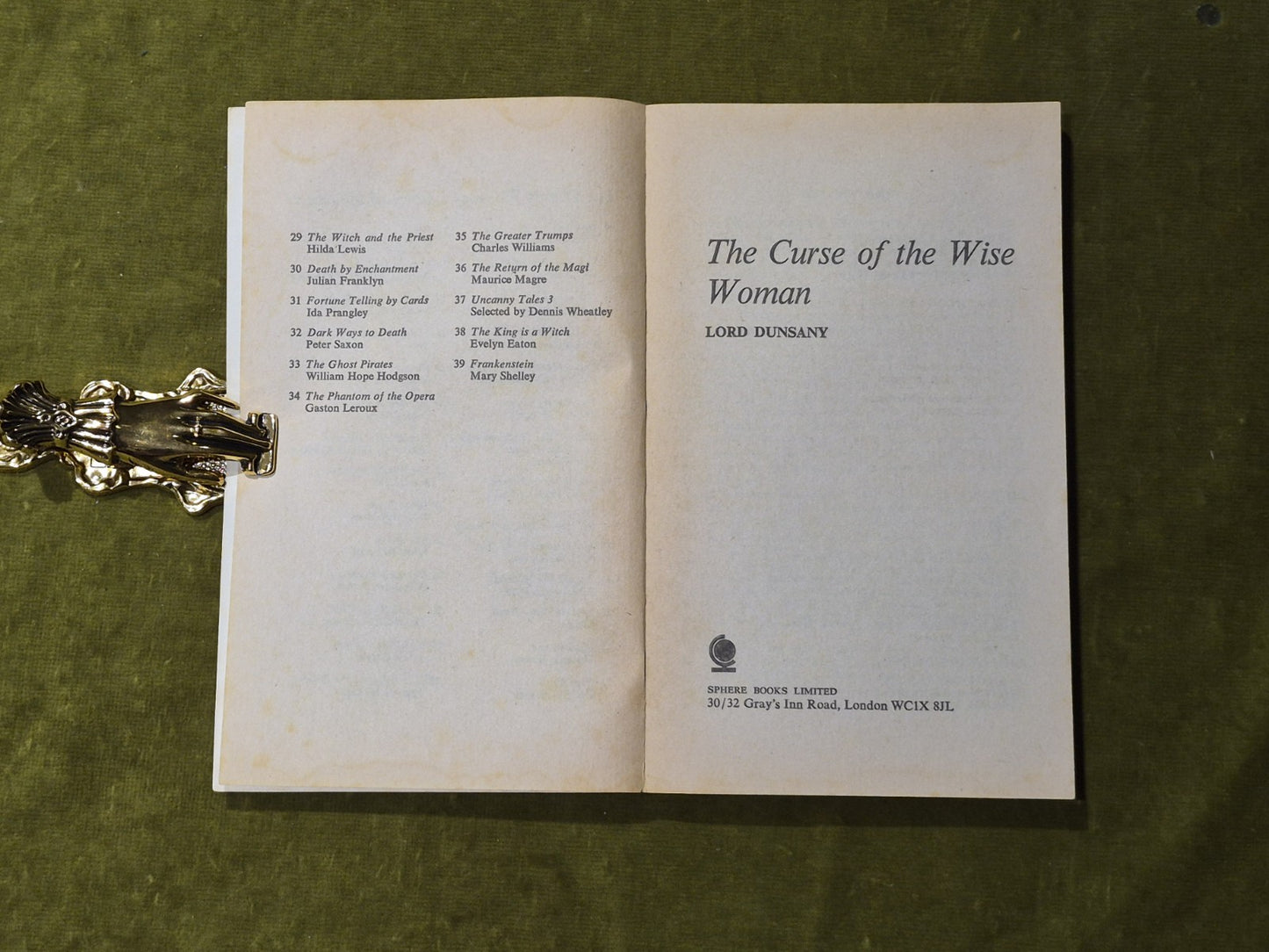 Lord Dunsany - The Curse of the Wise Woman - Sphere Press 1976 Paperback4