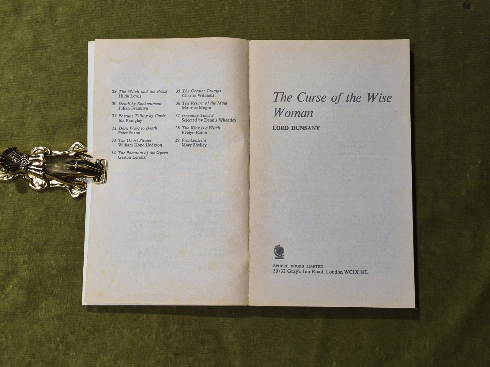 Lord Dunsany - The Curse of the Wise Woman - Sphere Press 1976 Paperback4