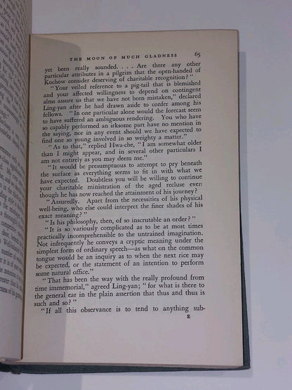 Ernest Bramah  The Moon of Much Gladnesss Related by Kai Lung (1932) 1st Ed Hb4