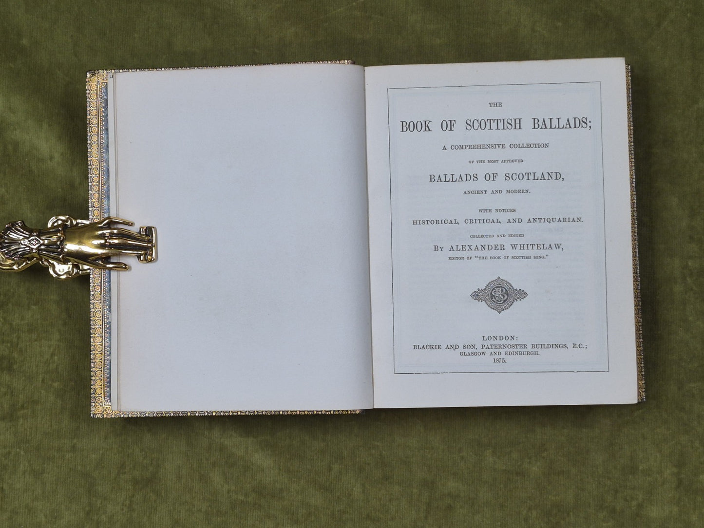 The Books of Scottish Ballads and Song , Alexander Whitelaw , Leighton set 18756