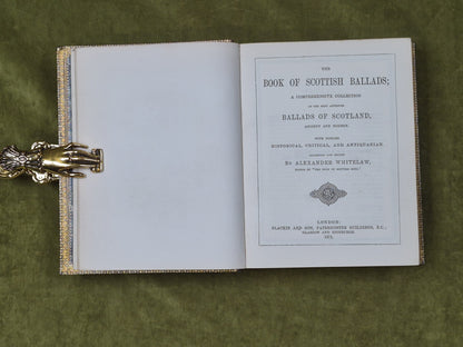 The Books of Scottish Ballads and Song , Alexander Whitelaw , Leighton set 18756