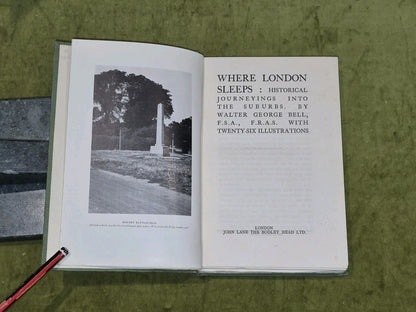 Where London sleeps By Walter George Bell - 1st Ed (1926) Hb Book 4