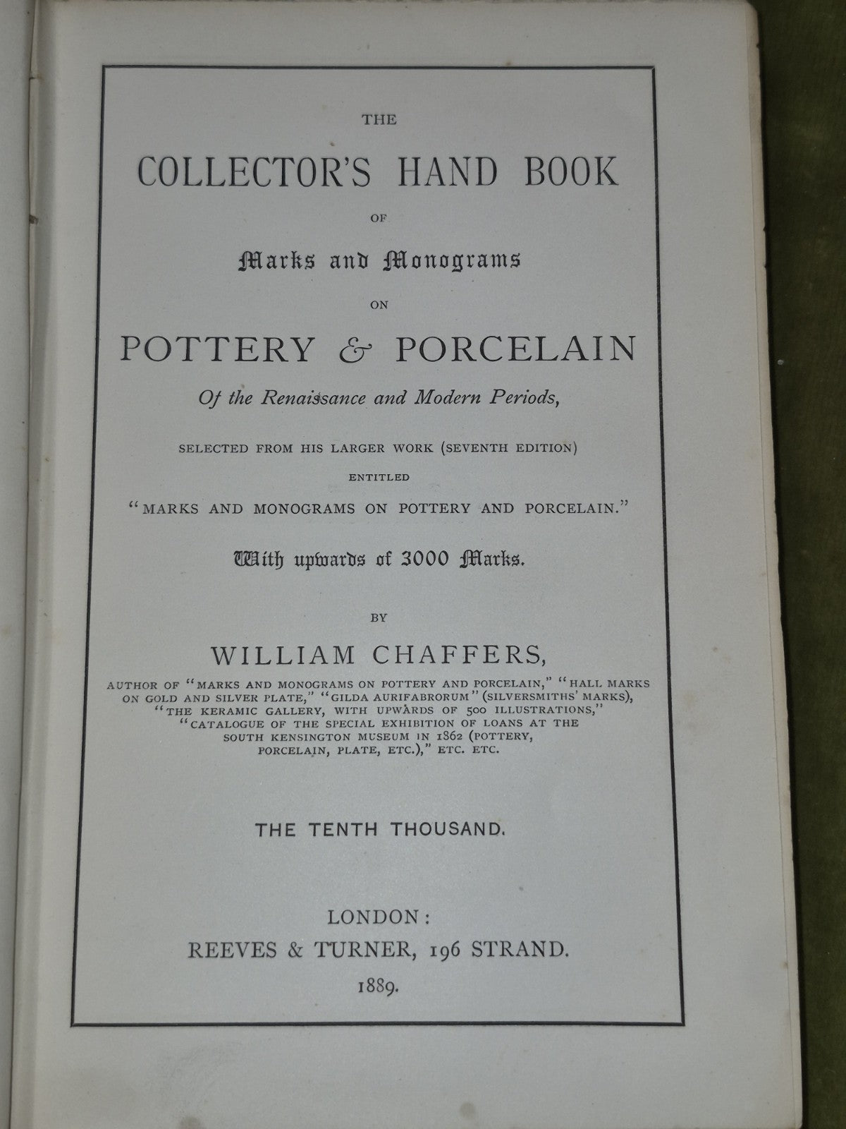 The Collector's Hand Book of Marks and Monograms 1889 William Chaffers6