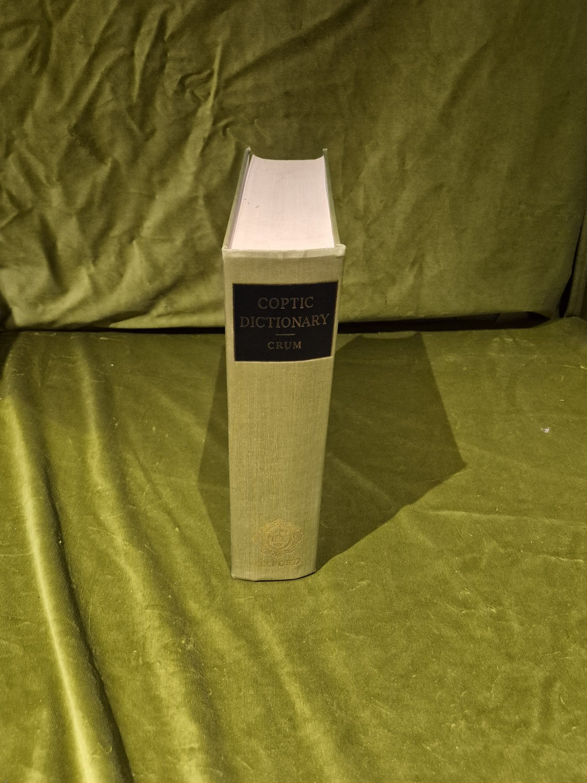 A Coptic Dictionary. W. E. Crum 1962 Hardback.2