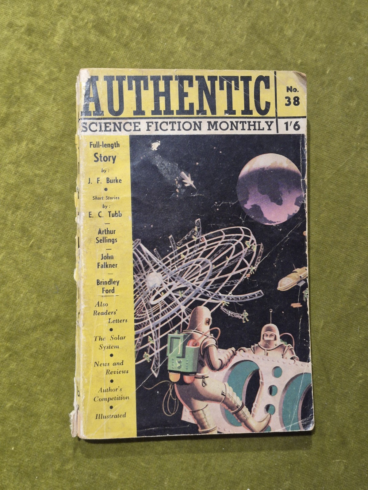 Authentic Science Fiction Monthly Hamilton 1950s Issues 29 and 32 to 50. Job Lot9