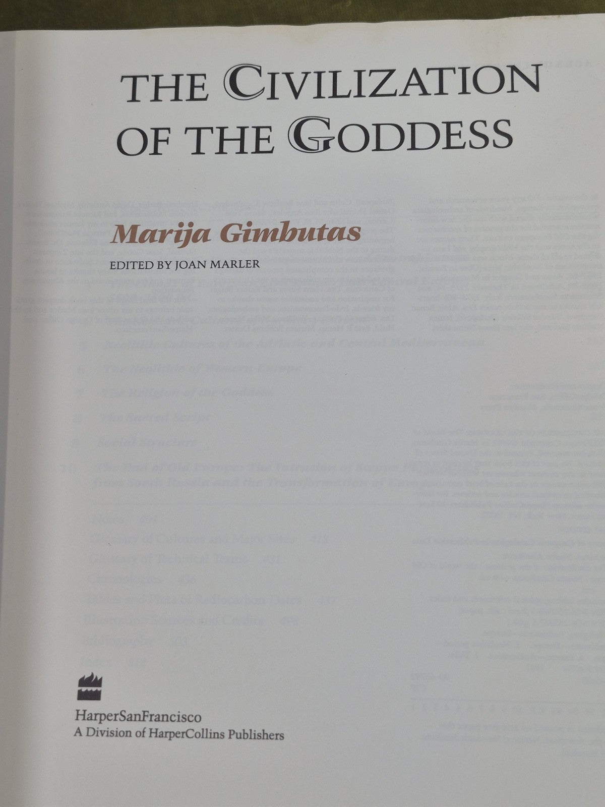 THE CIVILIZATION OF THE GODDESS By Marija Gimbutas6