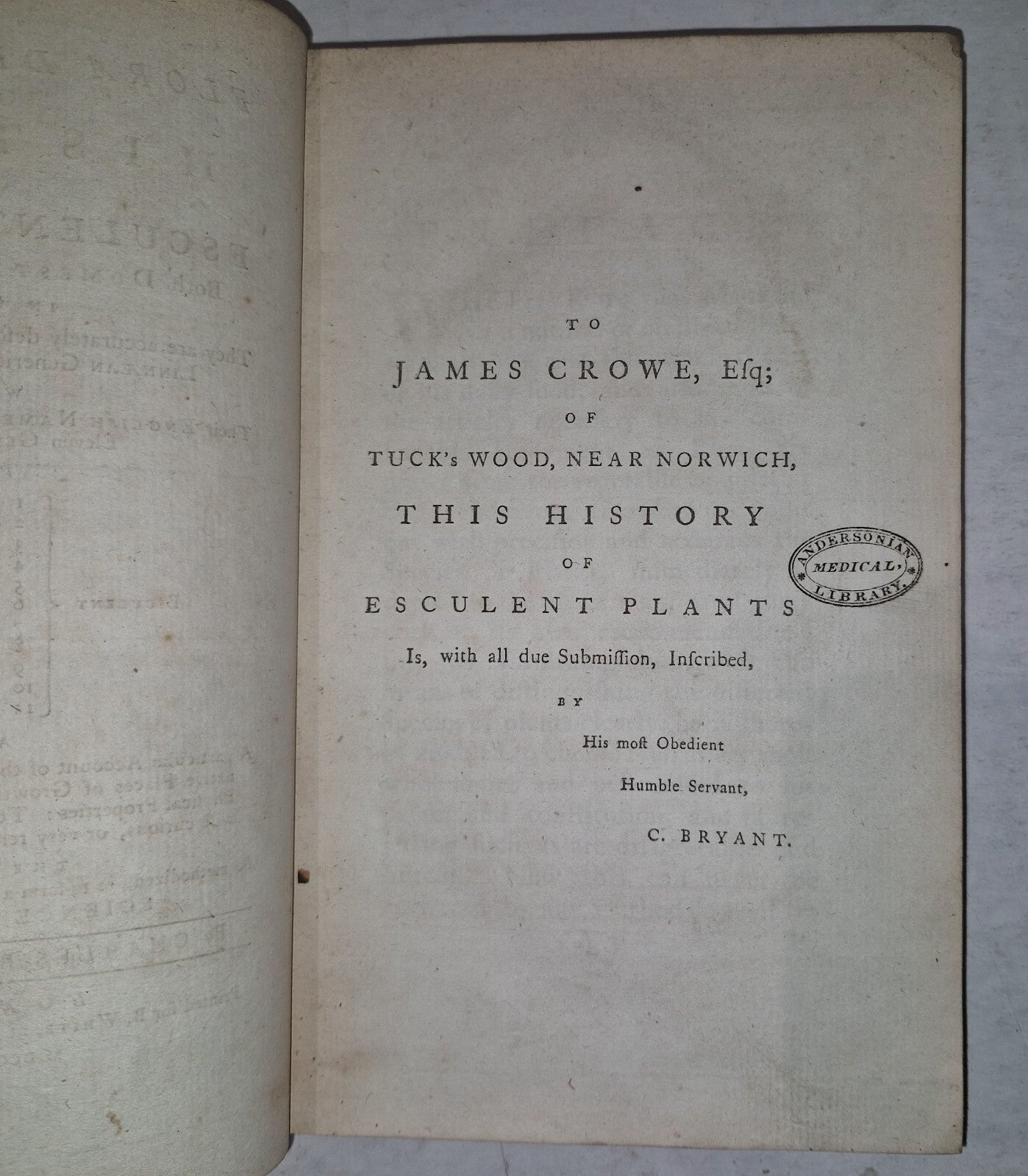 1783 Flora Diaetetica or History of Esculent Plants By Charles Bryant 1st Editn10