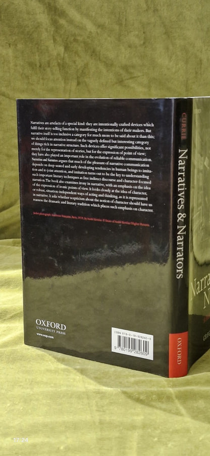 Gregory Currie / NARRATIVES & NARRATORS A PHILOSOPHY OF STORIES 1st Edition 20102