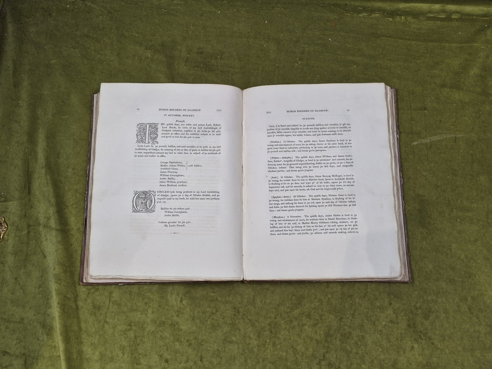 Burgh Records of the City of Glasgow 1832 John Smith / Maitland Club7
