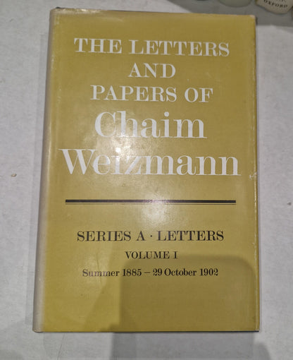 LETTERS AND PAPERS OF CHAIM WEIZMANN VOLUMES 1,3,4,5,6,7 Will Split.2