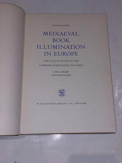 Mediaeval Book Illumination in Europe, W.W.Norton & Company (1968) Hardback Book2
