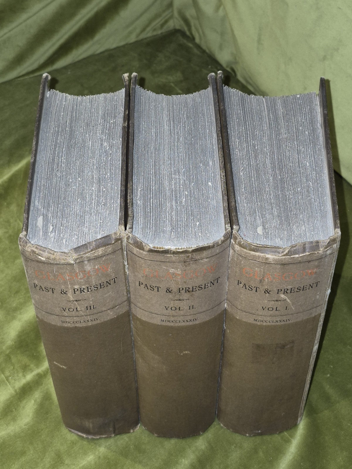GLASGOW Past & Present - Vol 1-3 - David Robertson & Co 1884 Limited Ed. 271/5002