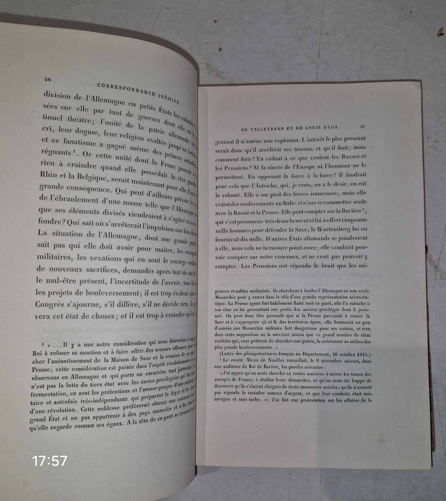 Correspondance Inédite Du Prince de Talleyrand Et Du Roi Louis XVIII M G Pallain6
