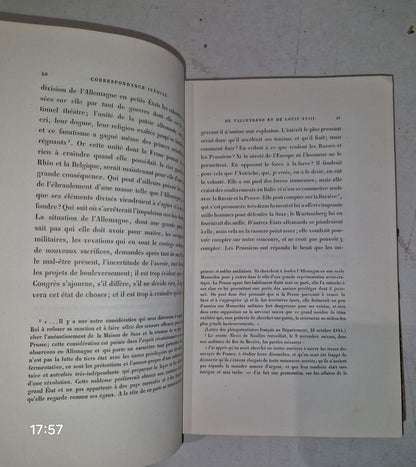 Correspondance Inédite Du Prince de Talleyrand Et Du Roi Louis XVIII M G Pallain6