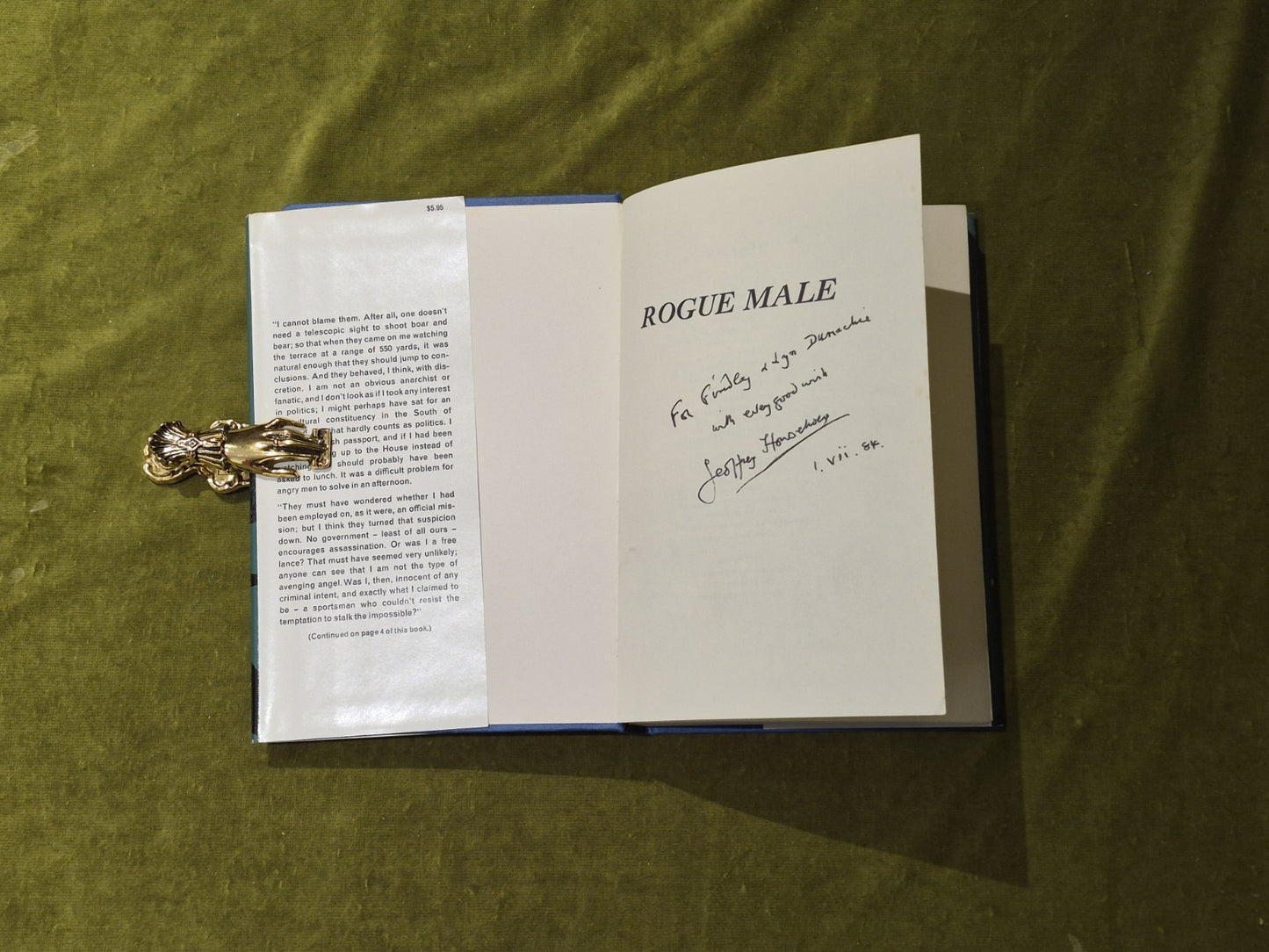 The Rogue Male SIGNED - Geoffrey Household , Little & Brown 19714