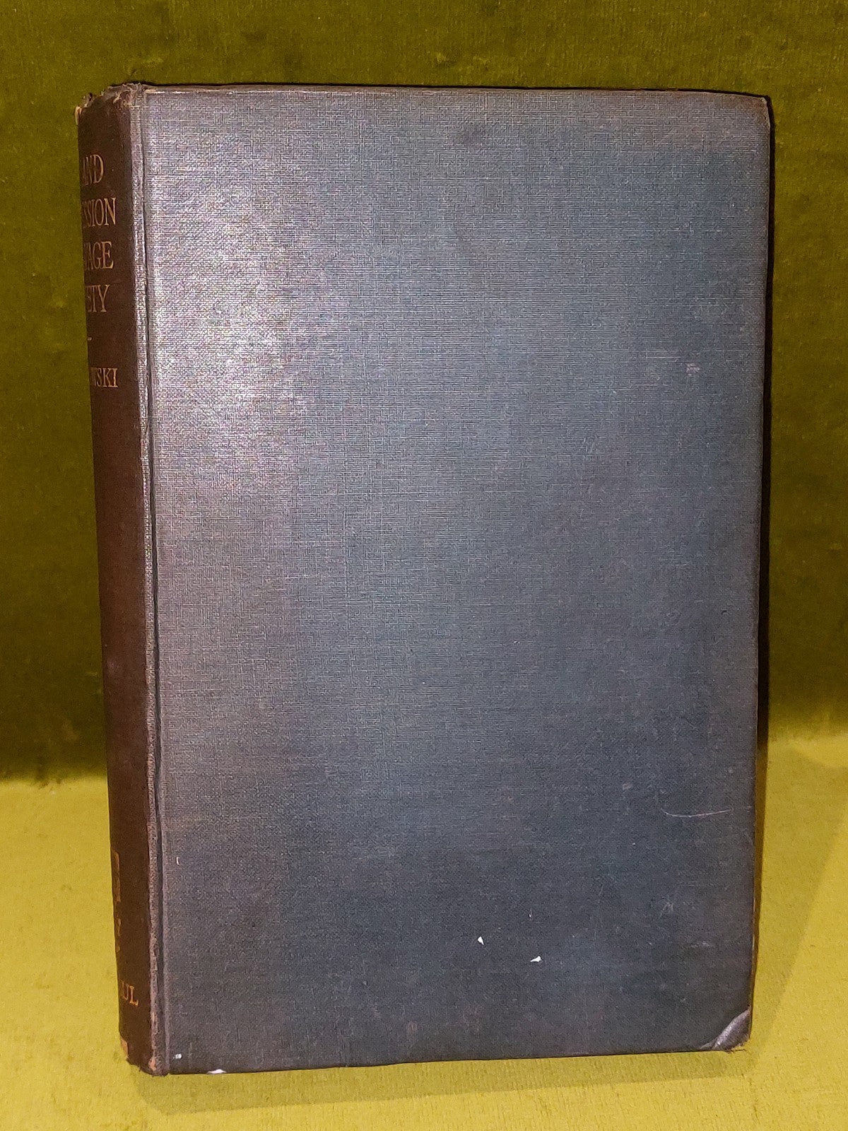 MALINOWSKI, BRONISLAW  Sex and repression in savage society 1927 Hardcover 1st.1