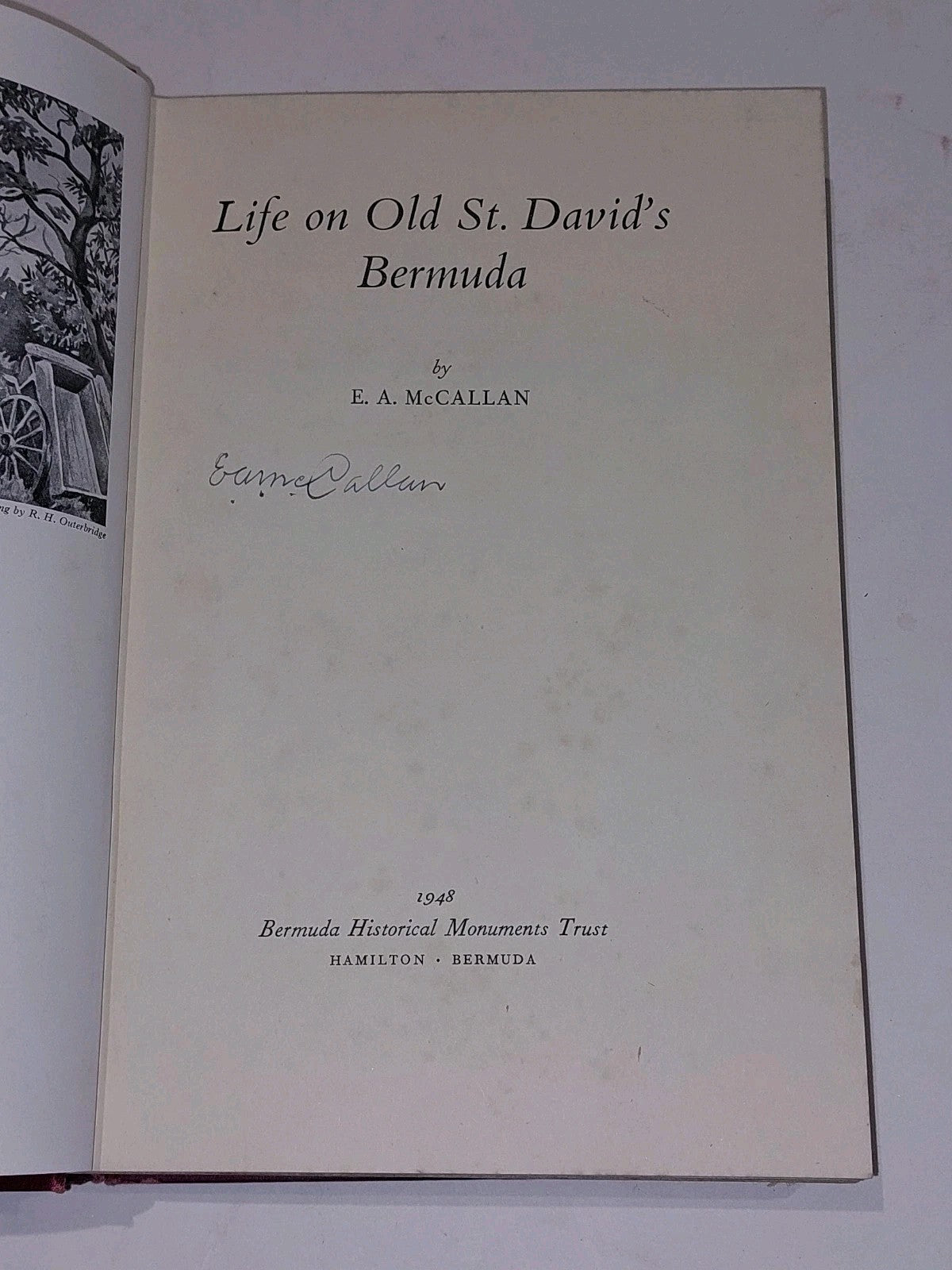 Life On Old St.David's Bermuda By E A McCallan Bermuda Historical Trust SIGNED6