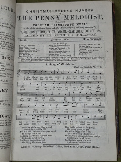 'The Penny Melodist' Collection Of Popular Songs & Instrumental Vol  7 8 9 1874 7