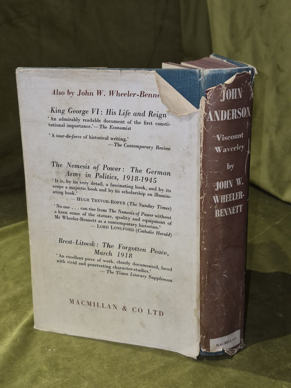 John Anderson, Viscount Waverley (John W. Wheeler-Bennett - 1962)1