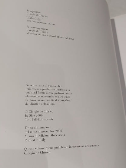 Giorgio De Chirico [Edizioni Mucciaccia] 2006 Hb Art Book3