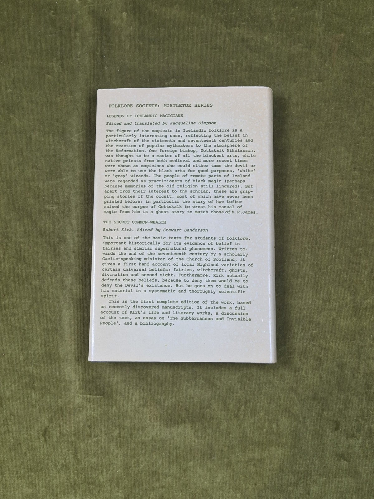 Ballad Studies edited by E B Lyle 1976 1st HB Folklore Society Mistletoe Series 1