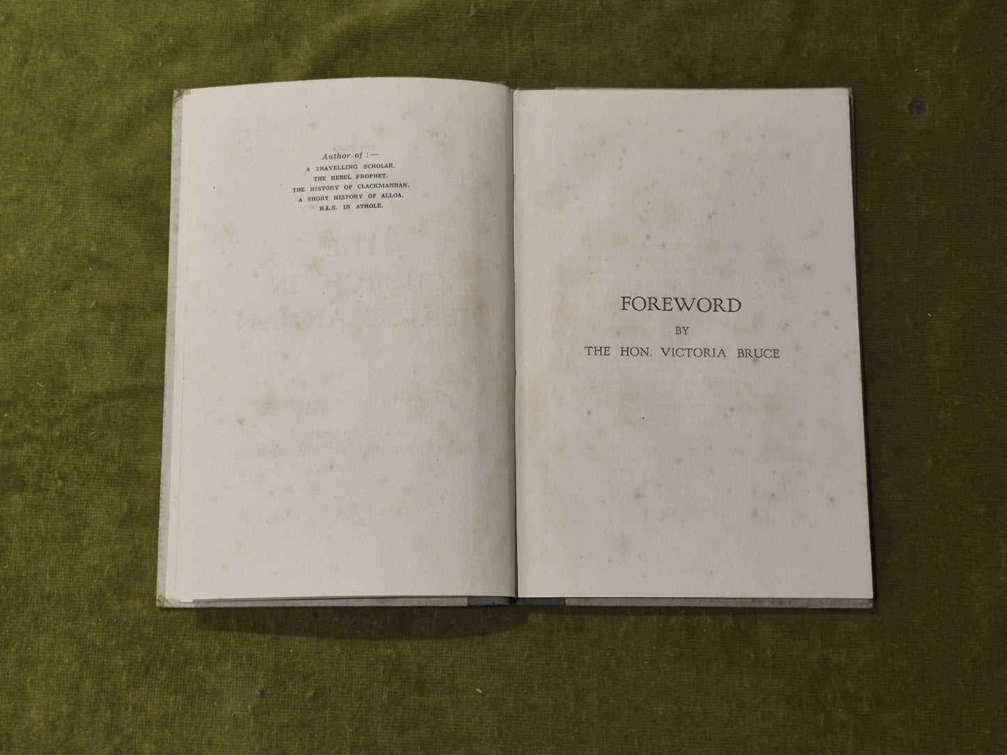 T. Crouther Gordon , Victoria Bruce - The Church in Clackmannan - Civic 19485