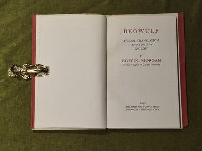 Edwin Morgan, Beowulf, 1952, The Hand & Flower Press, HB jacket, Limited Edition4