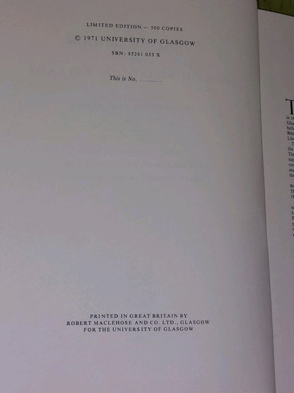 The Euing Collection Of English Broadside Ballads (1971) John Holloway Slipcase5