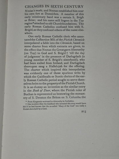 The Pictish Nation. Its People and its Church : Archibald B Scott : 19187
