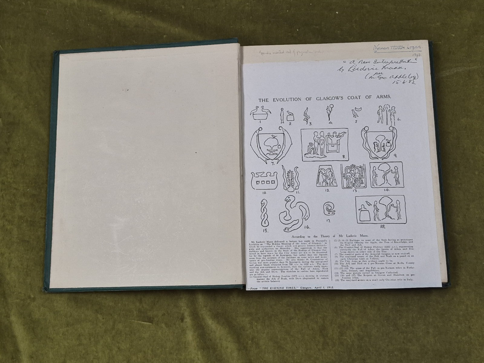 1866 ARMORIAL INSIGNIA OF GLASGOW History GLASWEGIAN HERALDRY Presentation Copy3