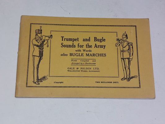 Trumpet and Bugle Sounds for the Army With Words [Gale & Polden] Pb Book Rare0