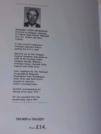 Triumph To Tragedy by John Morrison Jackie Paterson (2000)4