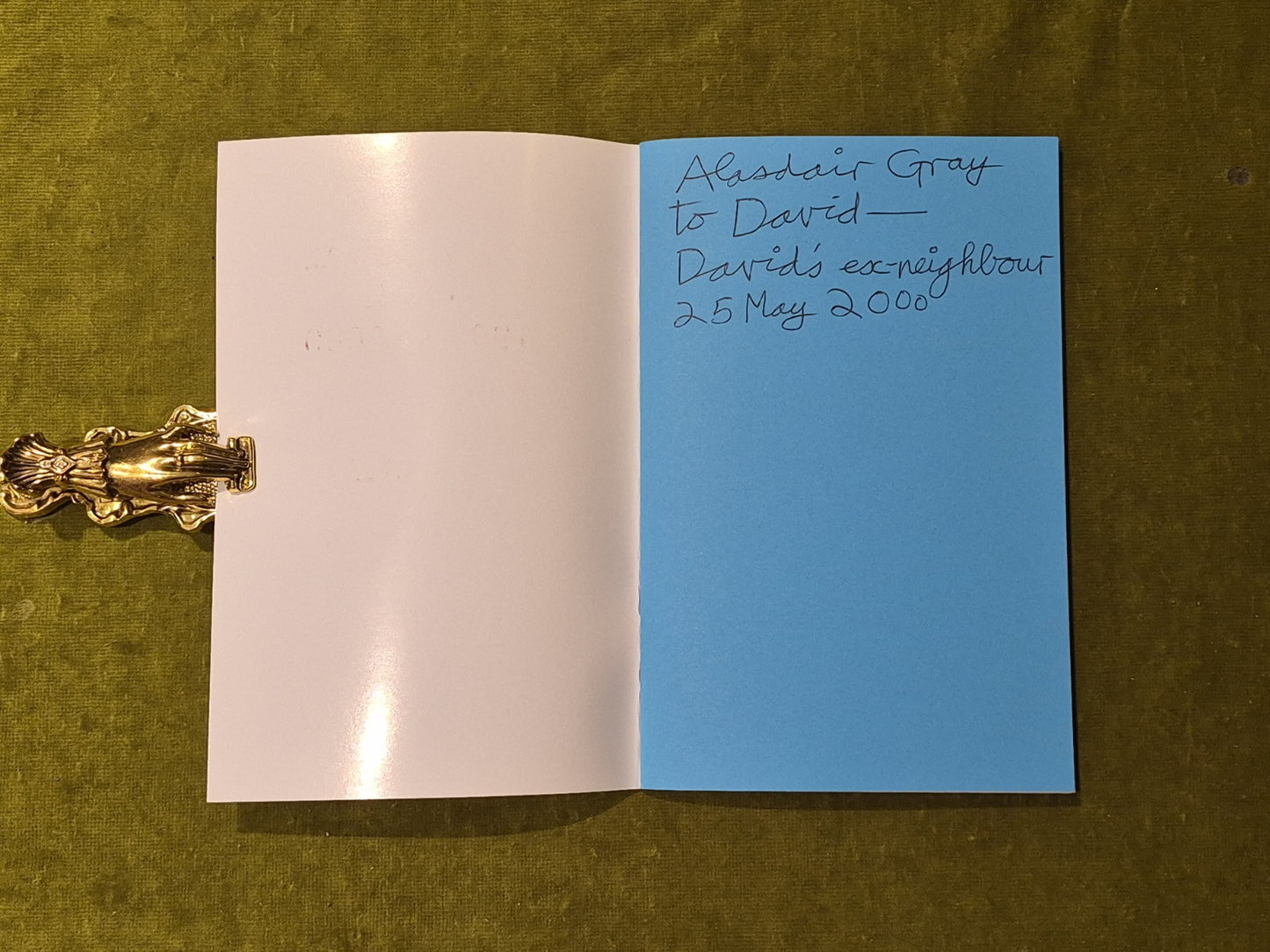 Sixteen Occasional Poems 1990-2000 Signed by Alasdair Gray , Morag McAlpine3