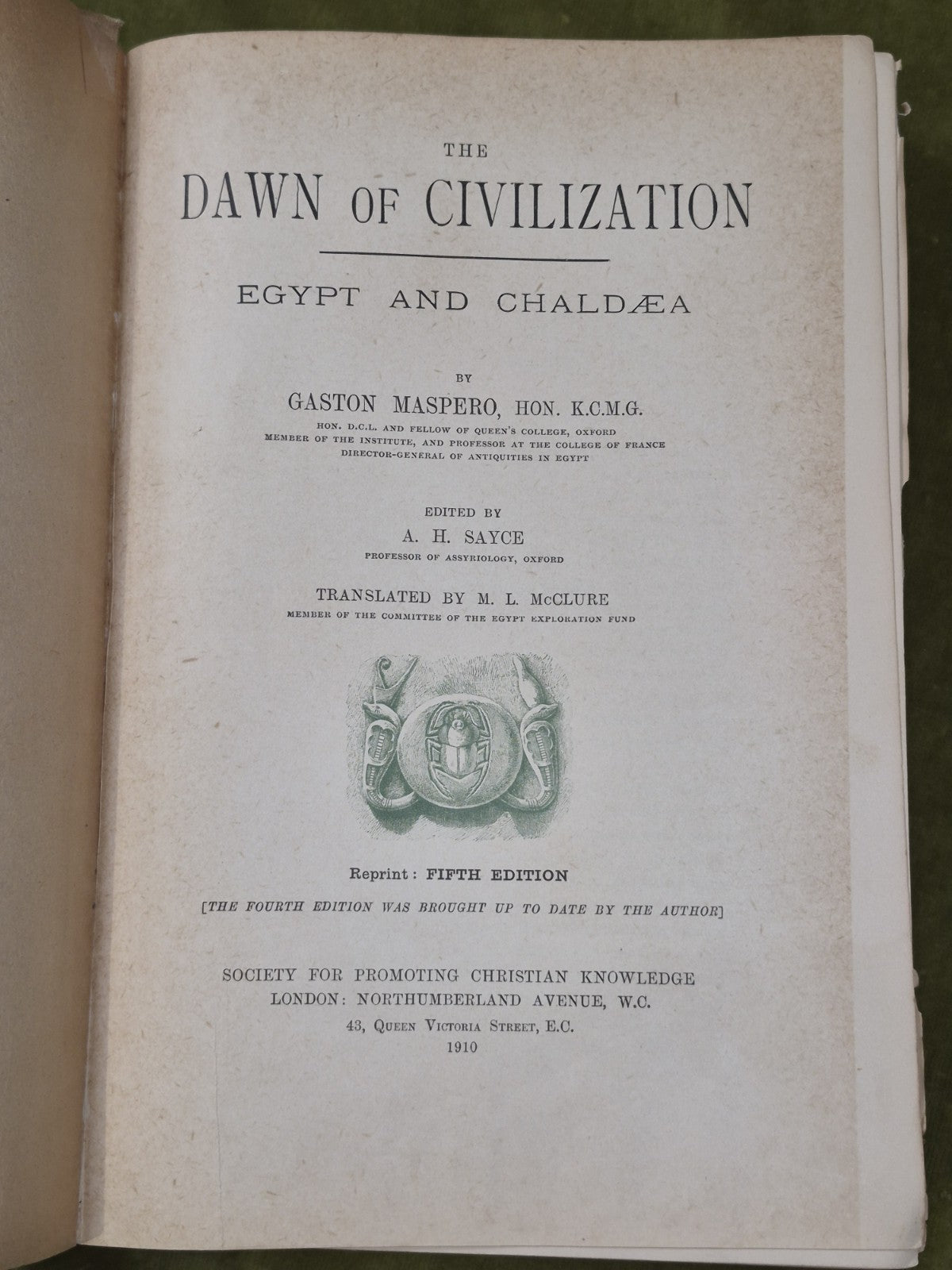 The Dawn of Civilization Egypt and Chaldea7