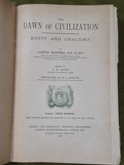 The Dawn of Civilization Egypt and Chaldea7