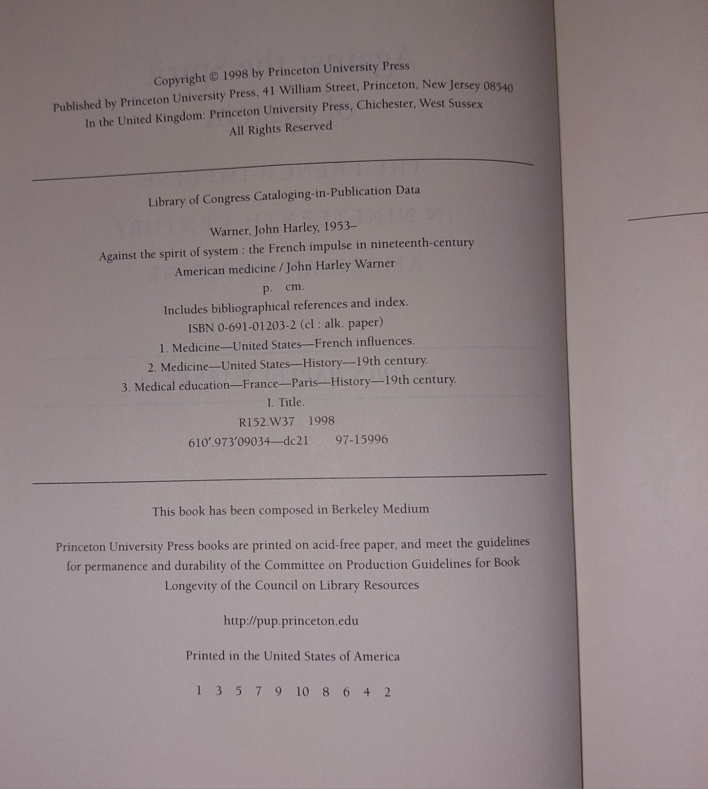 Against The Spirit Of System, John Warner, Princeton Uni Press (1998) Book4